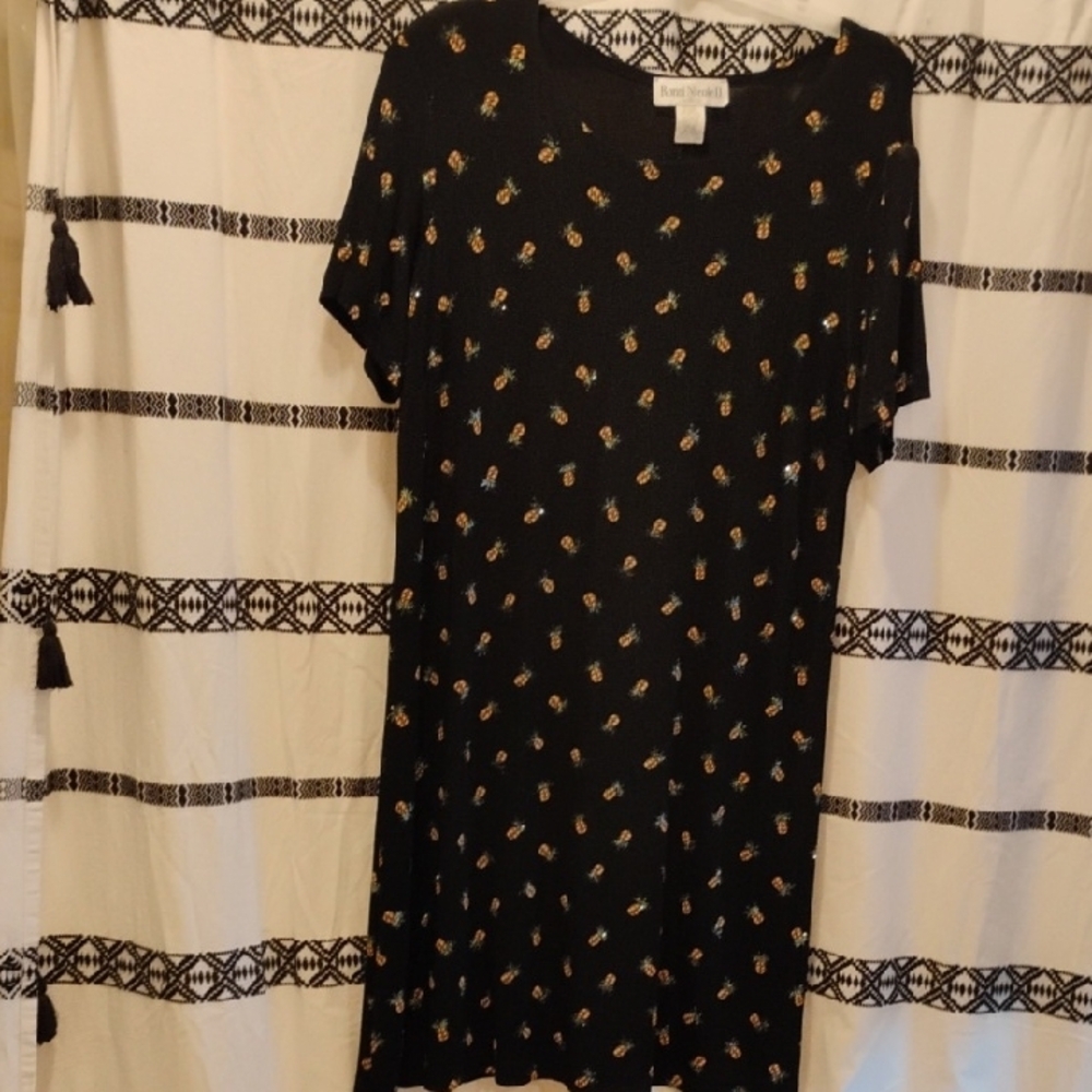 Karen Kane Black Floral Dress